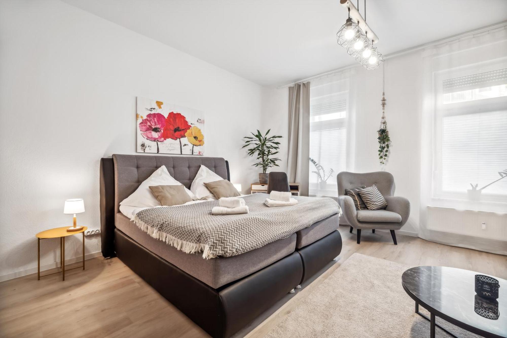 Roby-Erfurt Hbf-Nah, Balkon Appartement Buitenkant foto